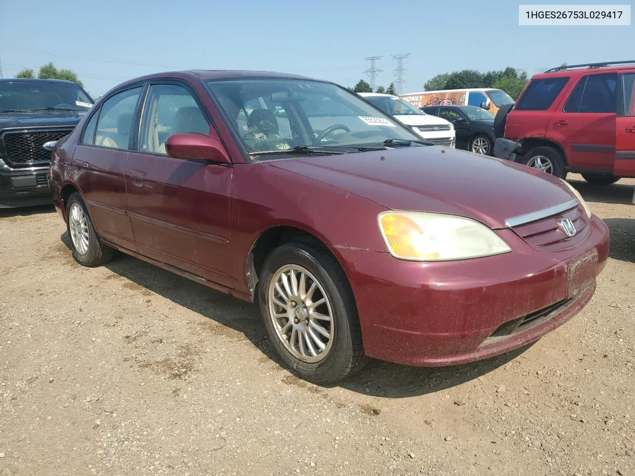 1HGES26753L029417 2003 Honda Civic Ex