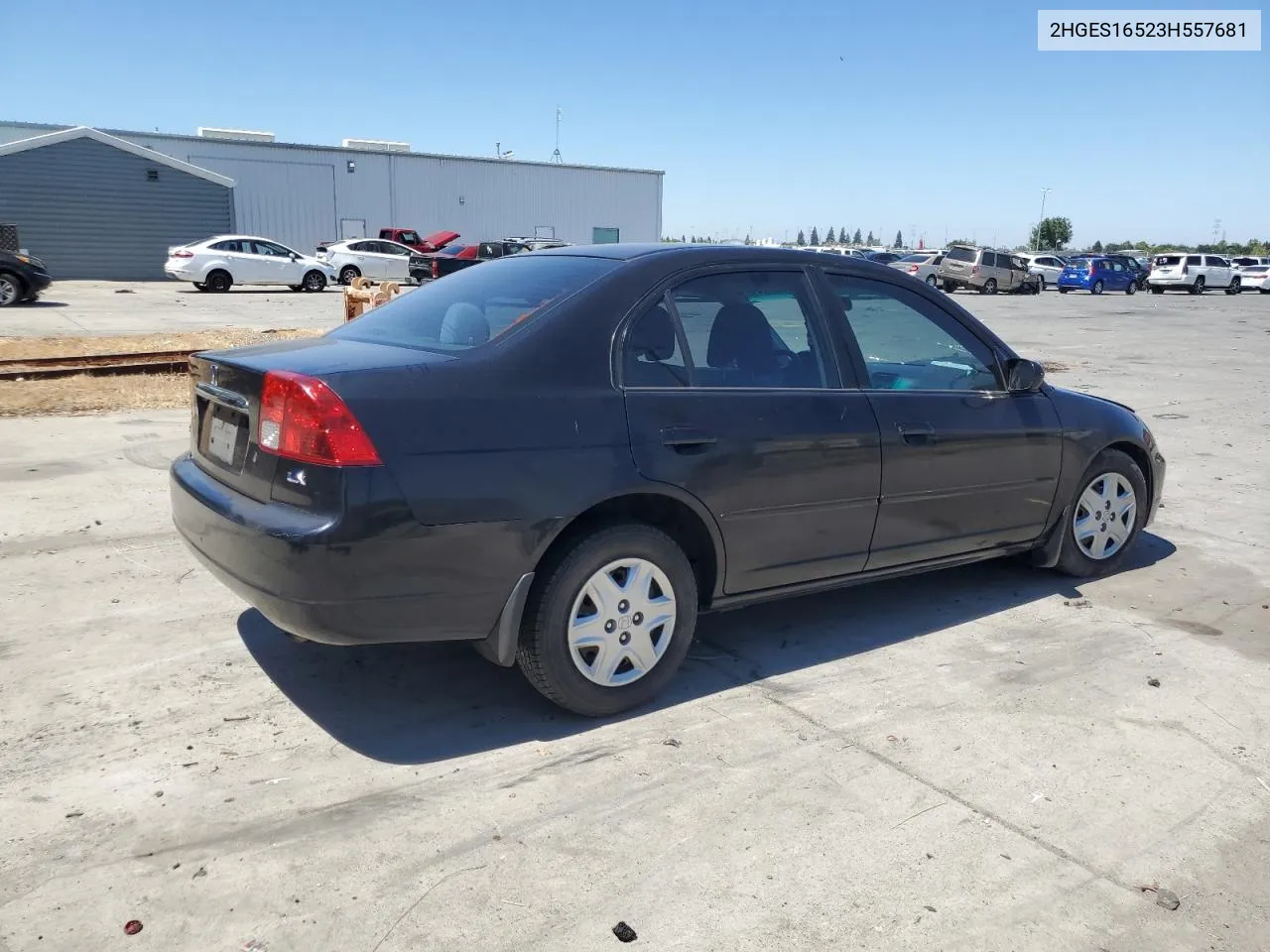 2003 Honda Civic Lx VIN: 2HGES16523H557681 Lot: 66584324