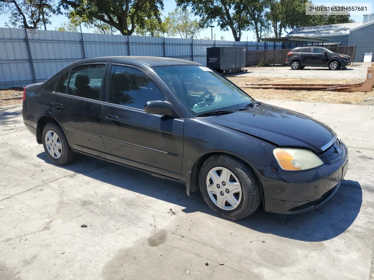 2003 Honda Civic Lx VIN: 2HGES16523H557681 Lot: 66584324