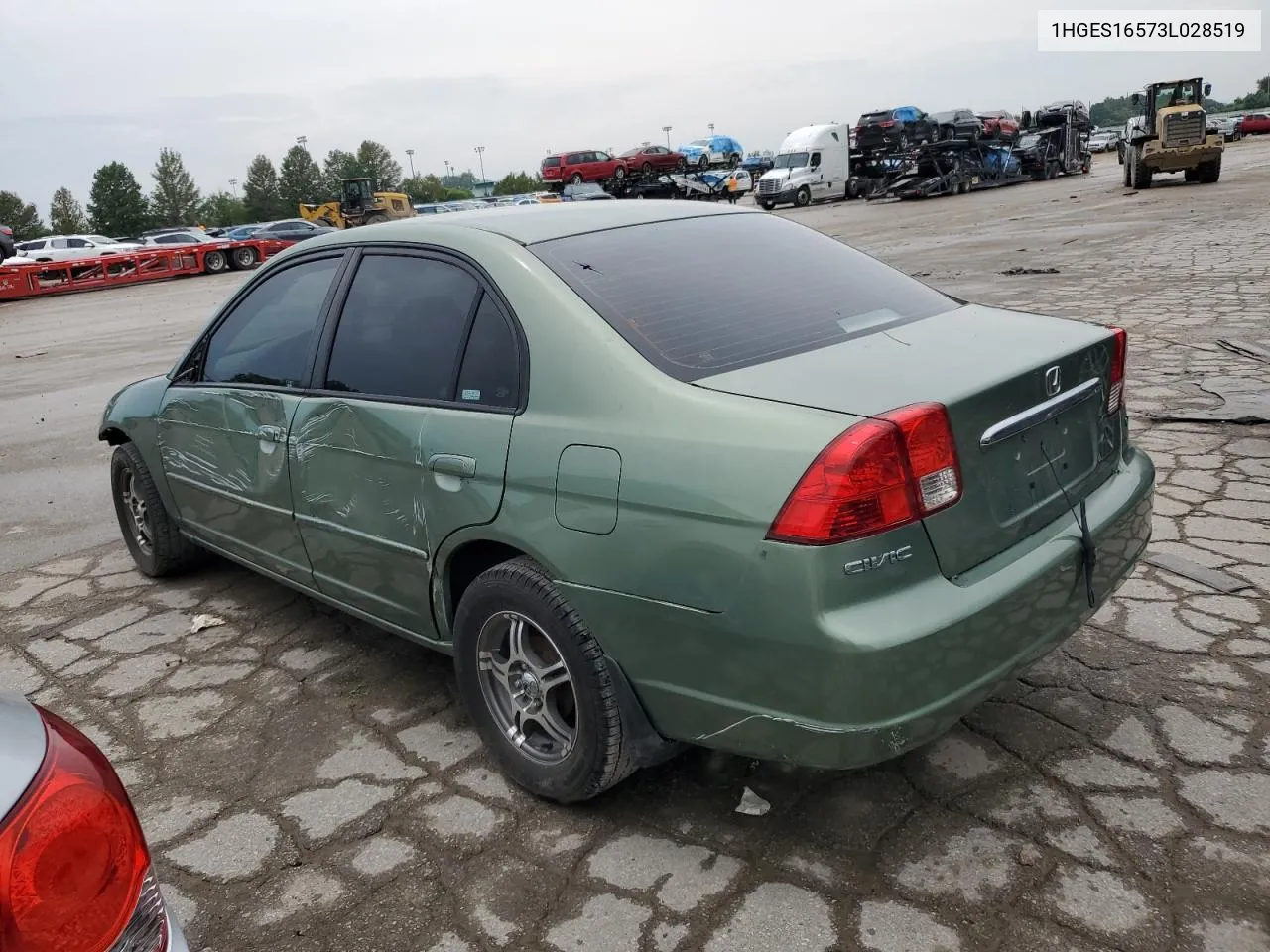 2003 Honda Civic Lx VIN: 1HGES16573L028519 Lot: 67594944