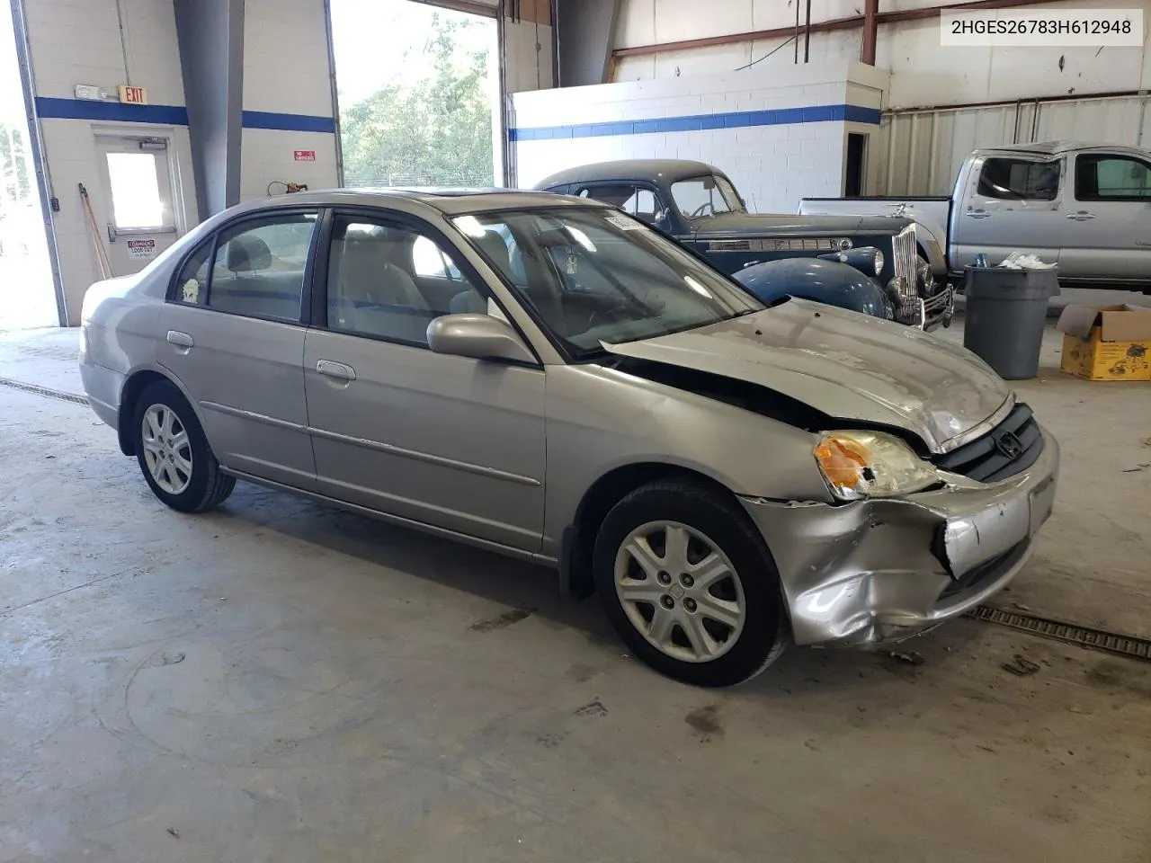 2003 Honda Civic Ex VIN: 2HGES26783H612948 Lot: 68249364