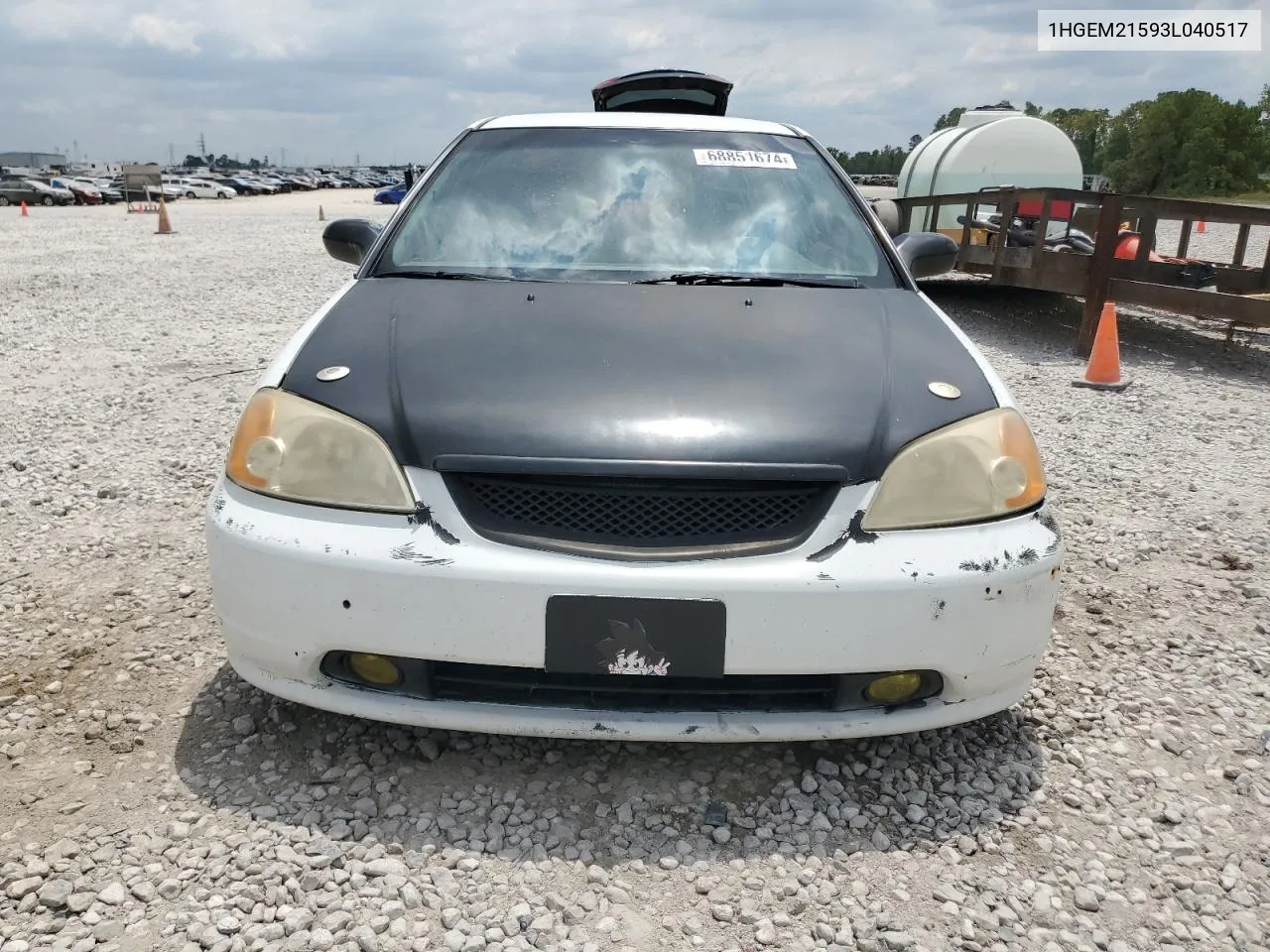 2003 Honda Civic Lx VIN: 1HGEM21593L040517 Lot: 68851674