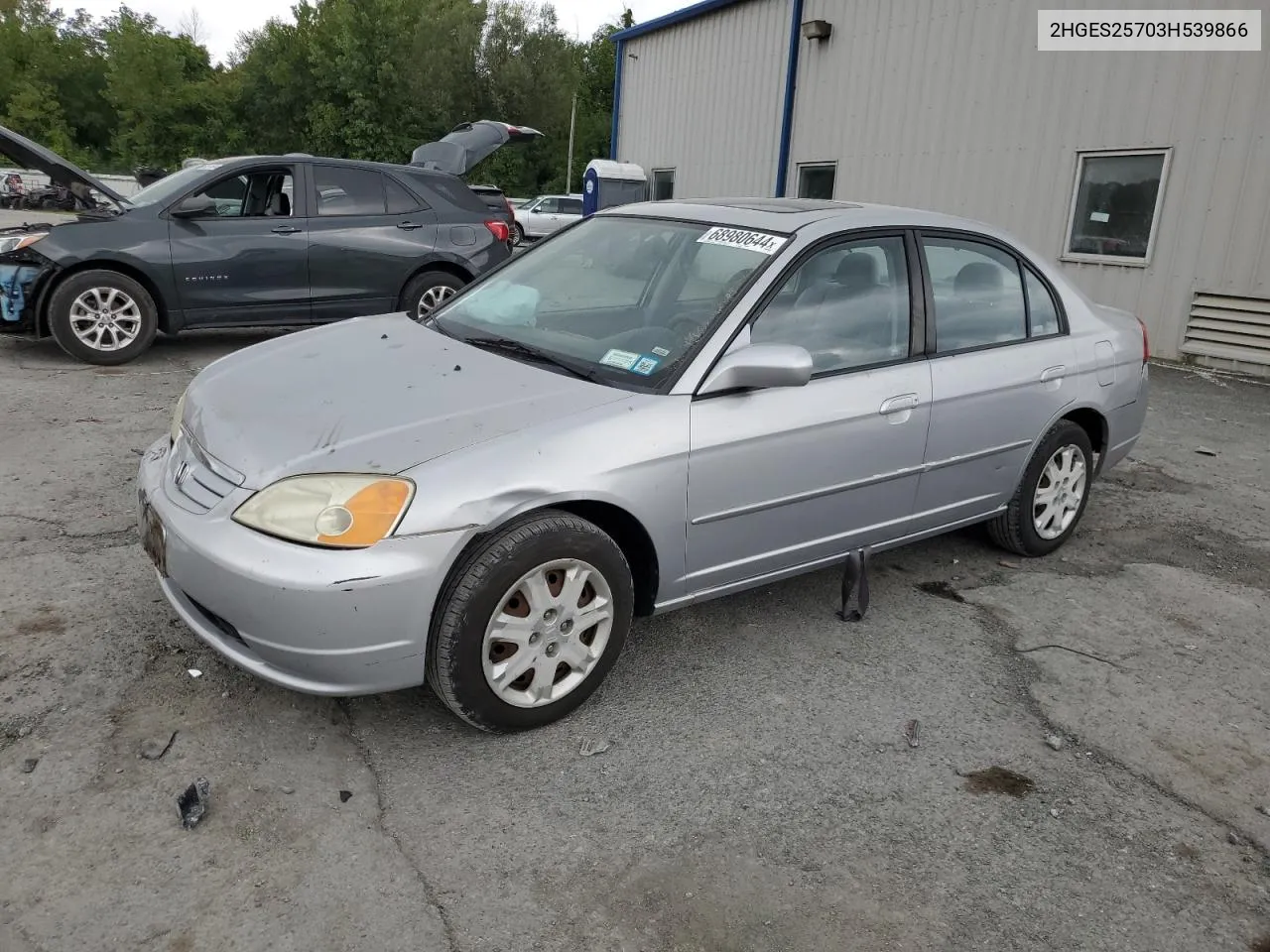 2HGES25703H539866 2003 Honda Civic Ex