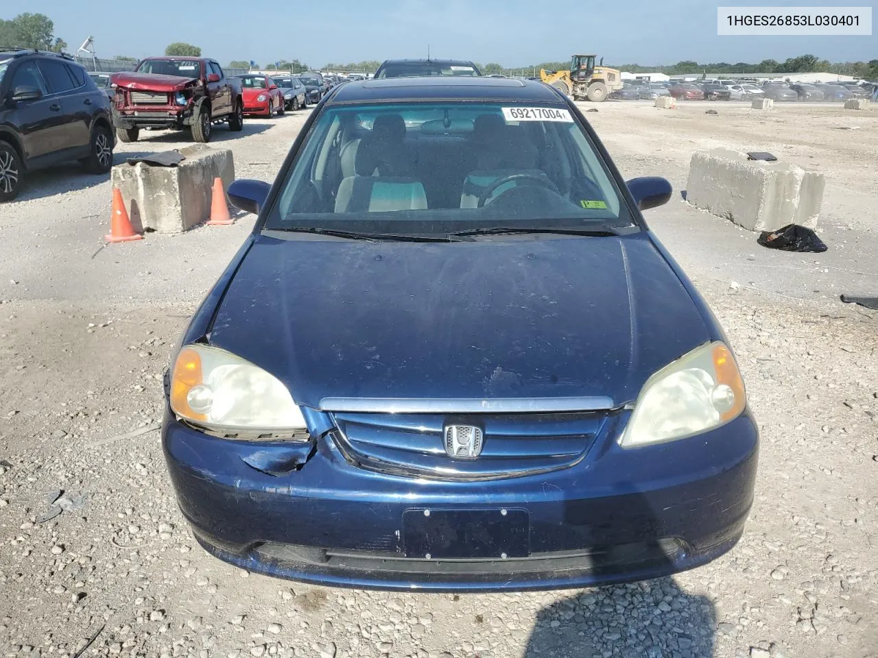 1HGES26853L030401 2003 Honda Civic Ex