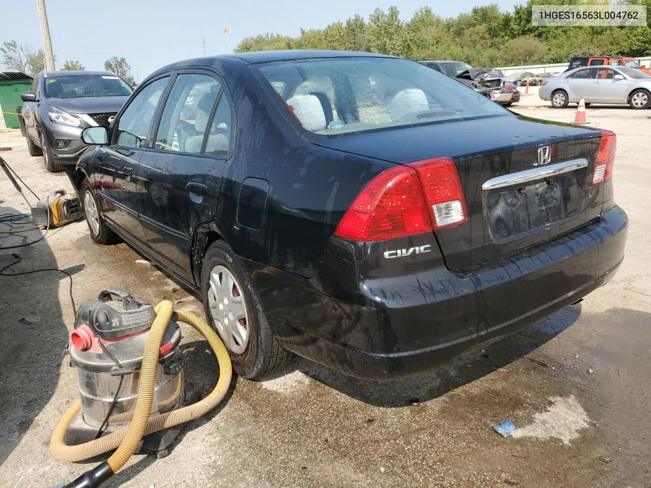 2003 Honda Civic Lx VIN: 1HGES16563L004762 Lot: 70832514