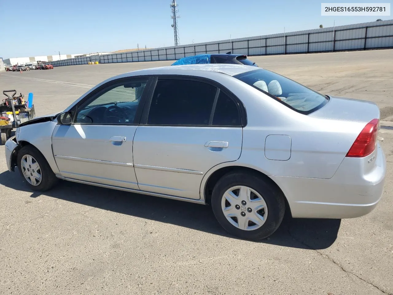 2003 Honda Civic Lx VIN: 2HGES16553H592781 Lot: 70888524