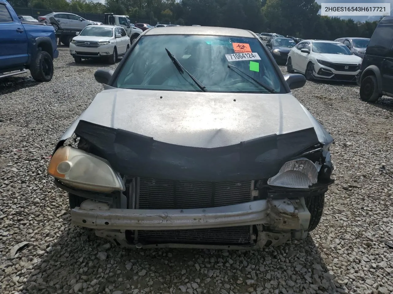 2HGES16543H617721 2003 Honda Civic Lx