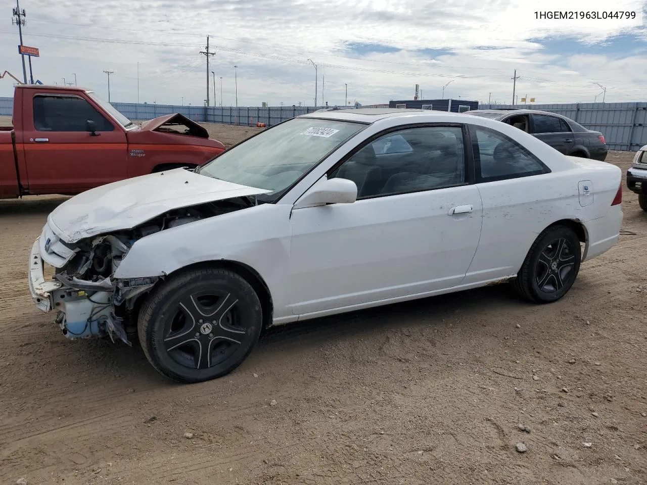 2003 Honda Civic Ex VIN: 1HGEM21963L044799 Lot: 72082424