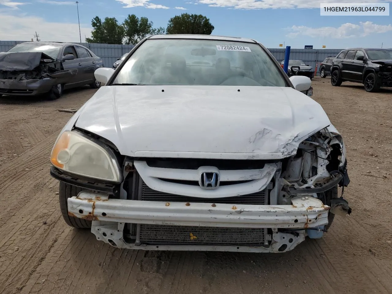 2003 Honda Civic Ex VIN: 1HGEM21963L044799 Lot: 72082424