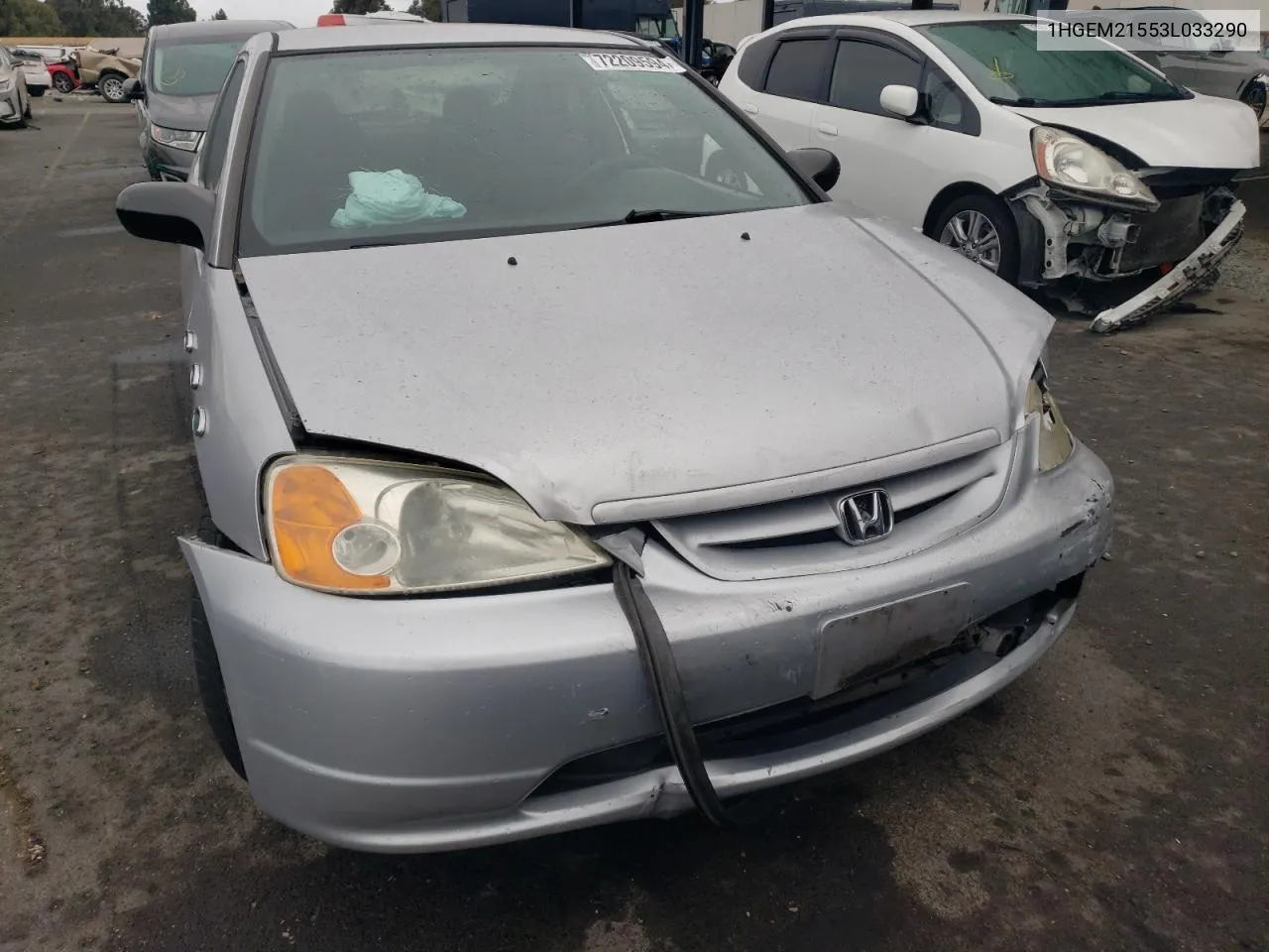 2003 Honda Civic Lx VIN: 1HGEM21553L033290 Lot: 72209594