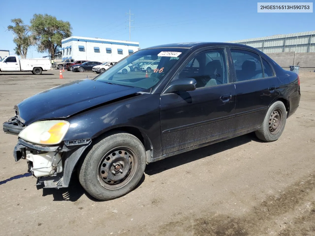 2003 Honda Civic Lx VIN: 2HGES16513H590753 Lot: 72219544