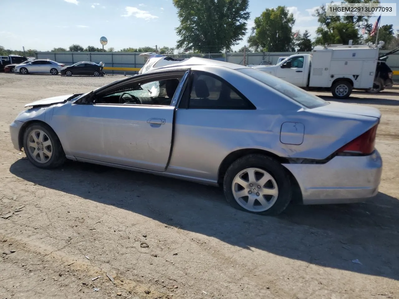 2003 Honda Civic Ex VIN: 1HGEM22913L077093 Lot: 72246524