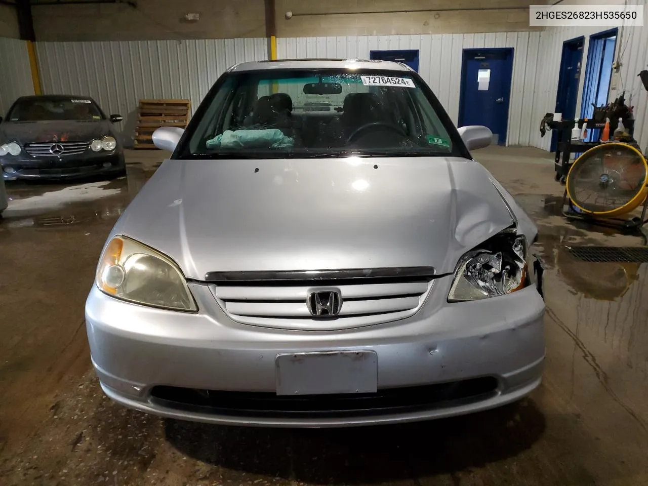 2003 Honda Civic Ex VIN: 2HGES26823H535650 Lot: 72764524