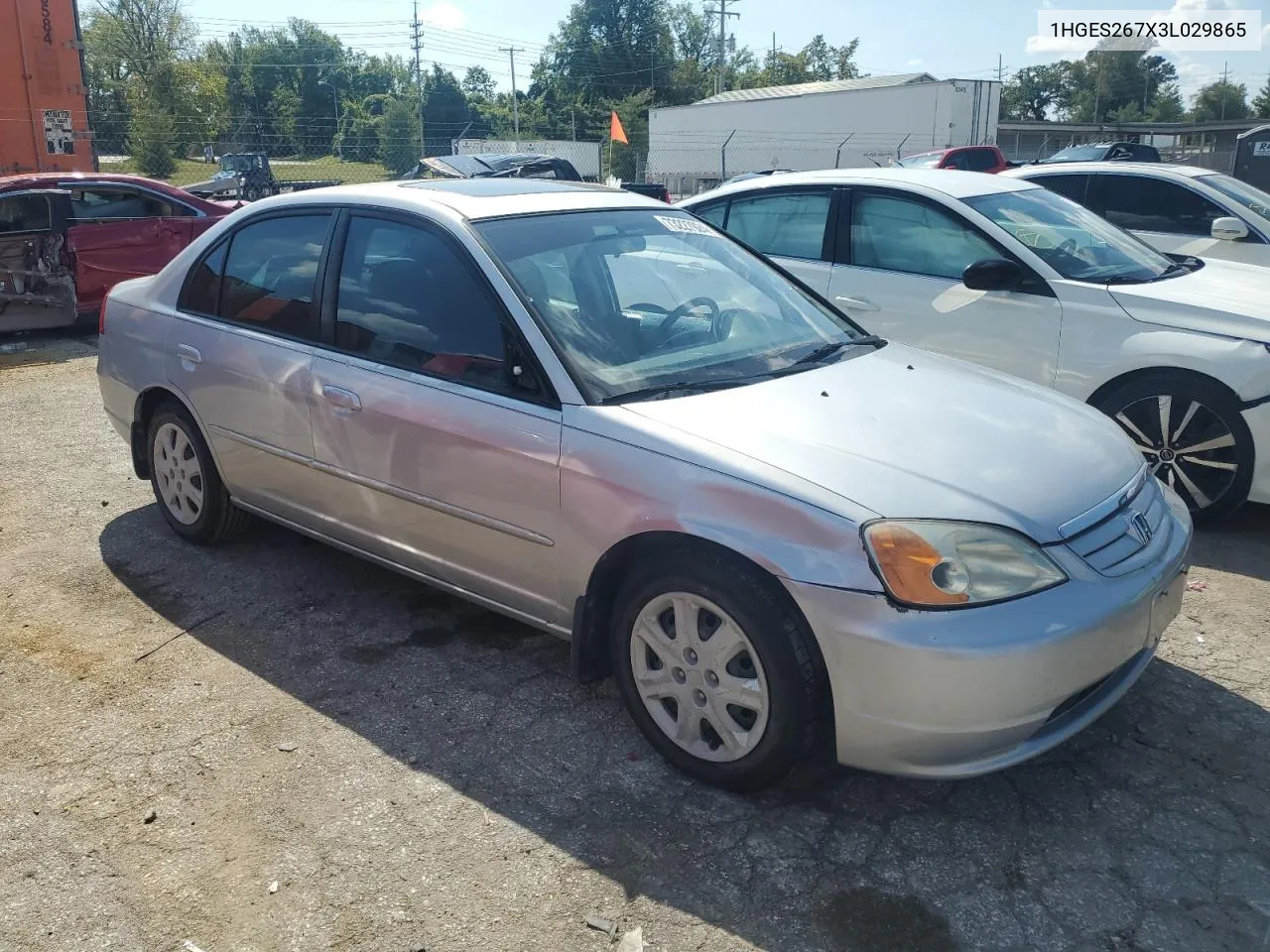 2003 Honda Civic Ex VIN: 1HGES267X3L029865 Lot: 73227924