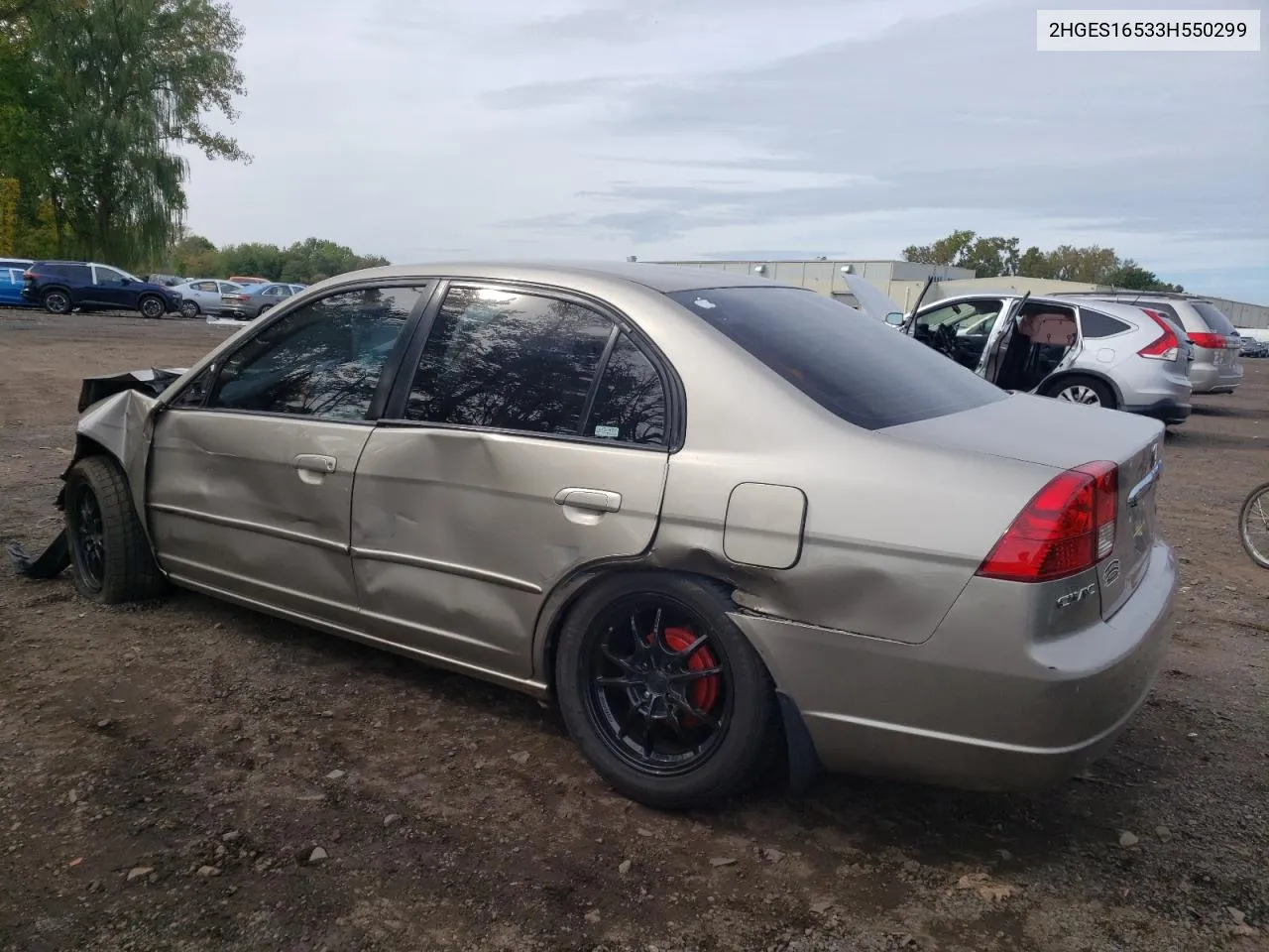 2003 Honda Civic Lx VIN: 2HGES16533H550299 Lot: 73280934