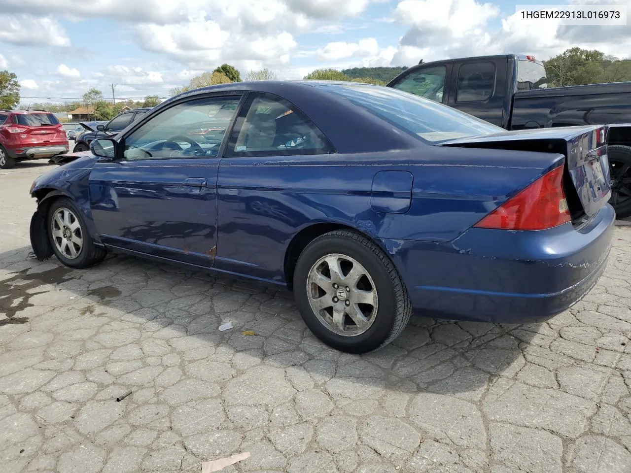 2003 Honda Civic Ex VIN: 1HGEM22913L016973 Lot: 73303564