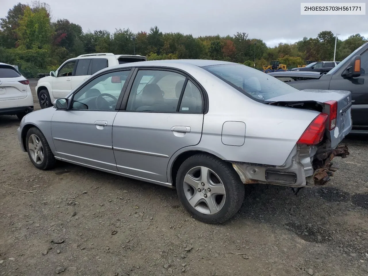 2003 Honda Civic Ex VIN: 2HGES25703H561771 Lot: 73465764