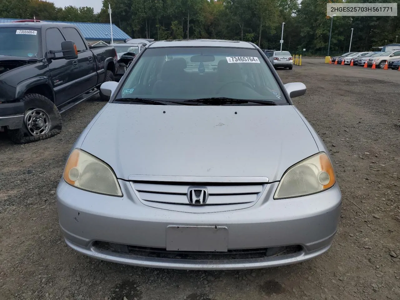 2003 Honda Civic Ex VIN: 2HGES25703H561771 Lot: 73465764