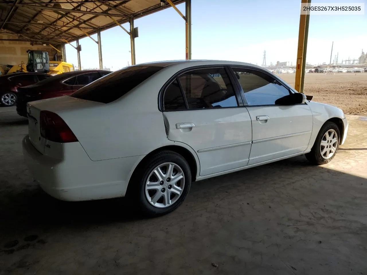 2003 Honda Civic Ex VIN: 2HGES267X3H525035 Lot: 73698494