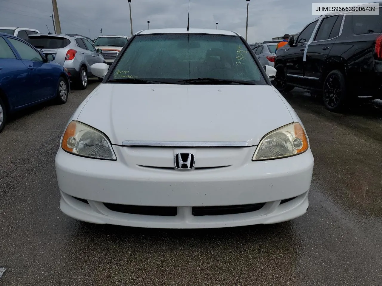 2003 Honda Civic Hybrid VIN: JHMES96663S006439 Lot: 74127894