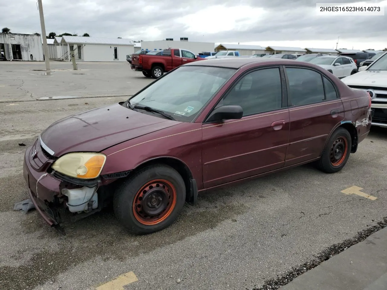 2003 Honda Civic Lx VIN: 2HGES16523H614073 Lot: 74837744