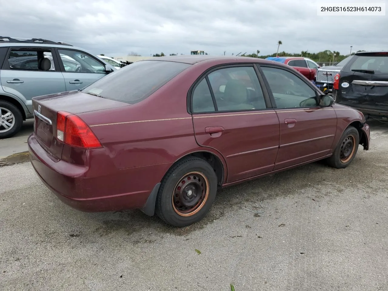 2003 Honda Civic Lx VIN: 2HGES16523H614073 Lot: 74837744