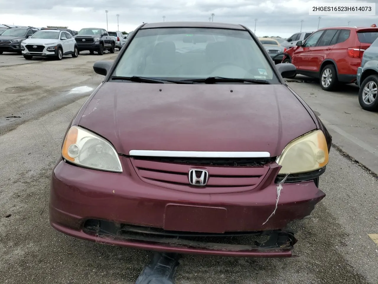 2003 Honda Civic Lx VIN: 2HGES16523H614073 Lot: 74837744