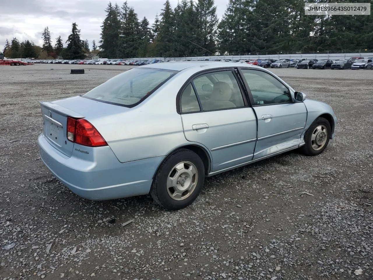 JHMES96643S012479 2003 Honda Civic Hybrid