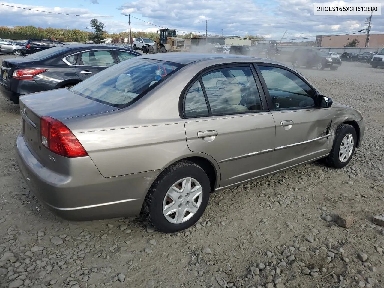 2003 Honda Civic Lx VIN: 2HGES165X3H612880 Lot: 76315584