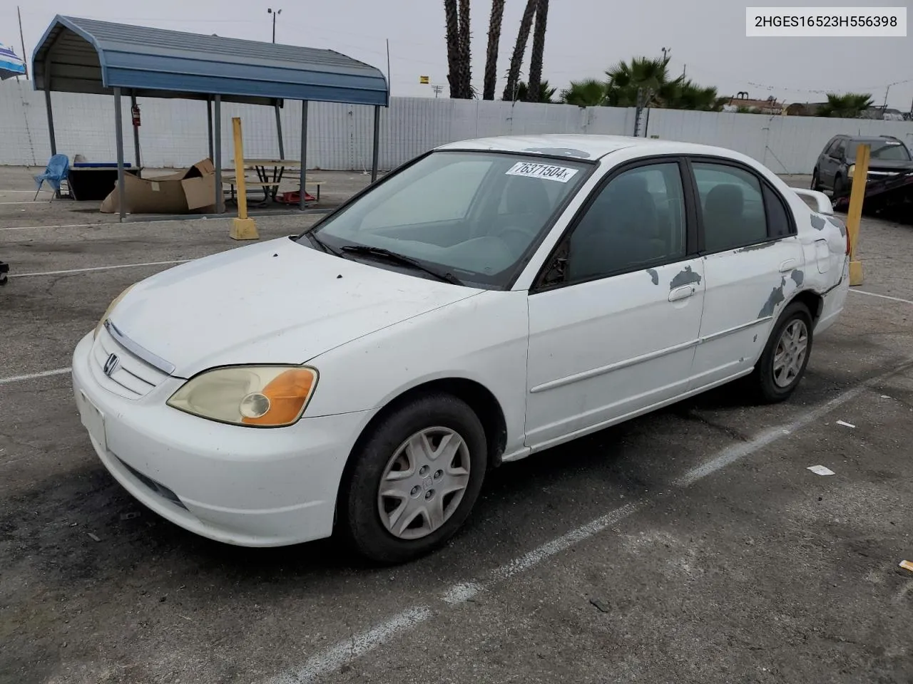 2003 Honda Civic Lx VIN: 2HGES16523H556398 Lot: 76371504