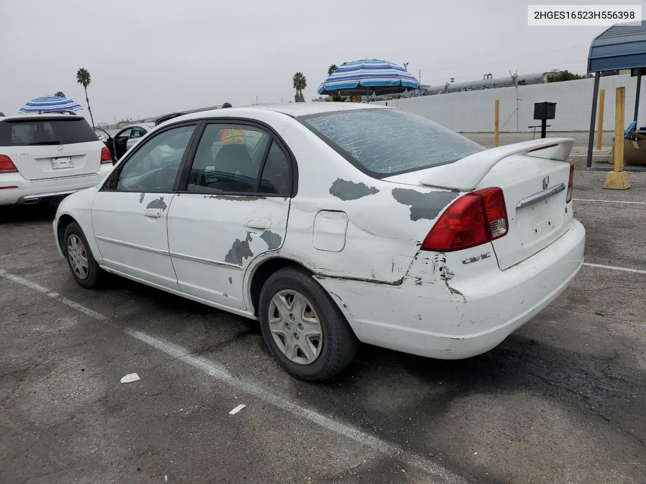 2003 Honda Civic Lx VIN: 2HGES16523H556398 Lot: 76371504