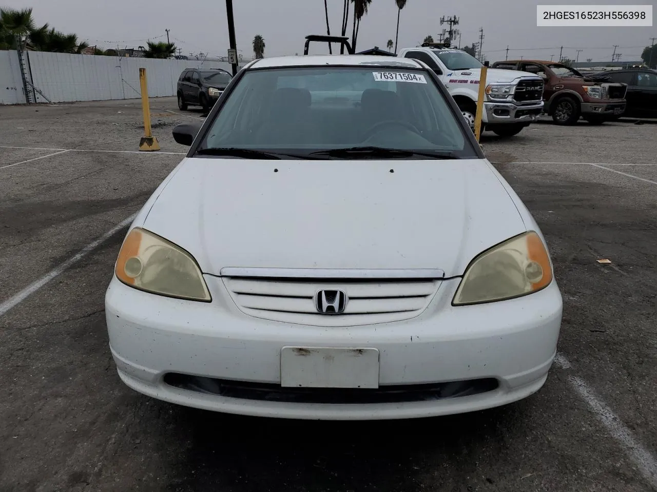 2003 Honda Civic Lx VIN: 2HGES16523H556398 Lot: 76371504