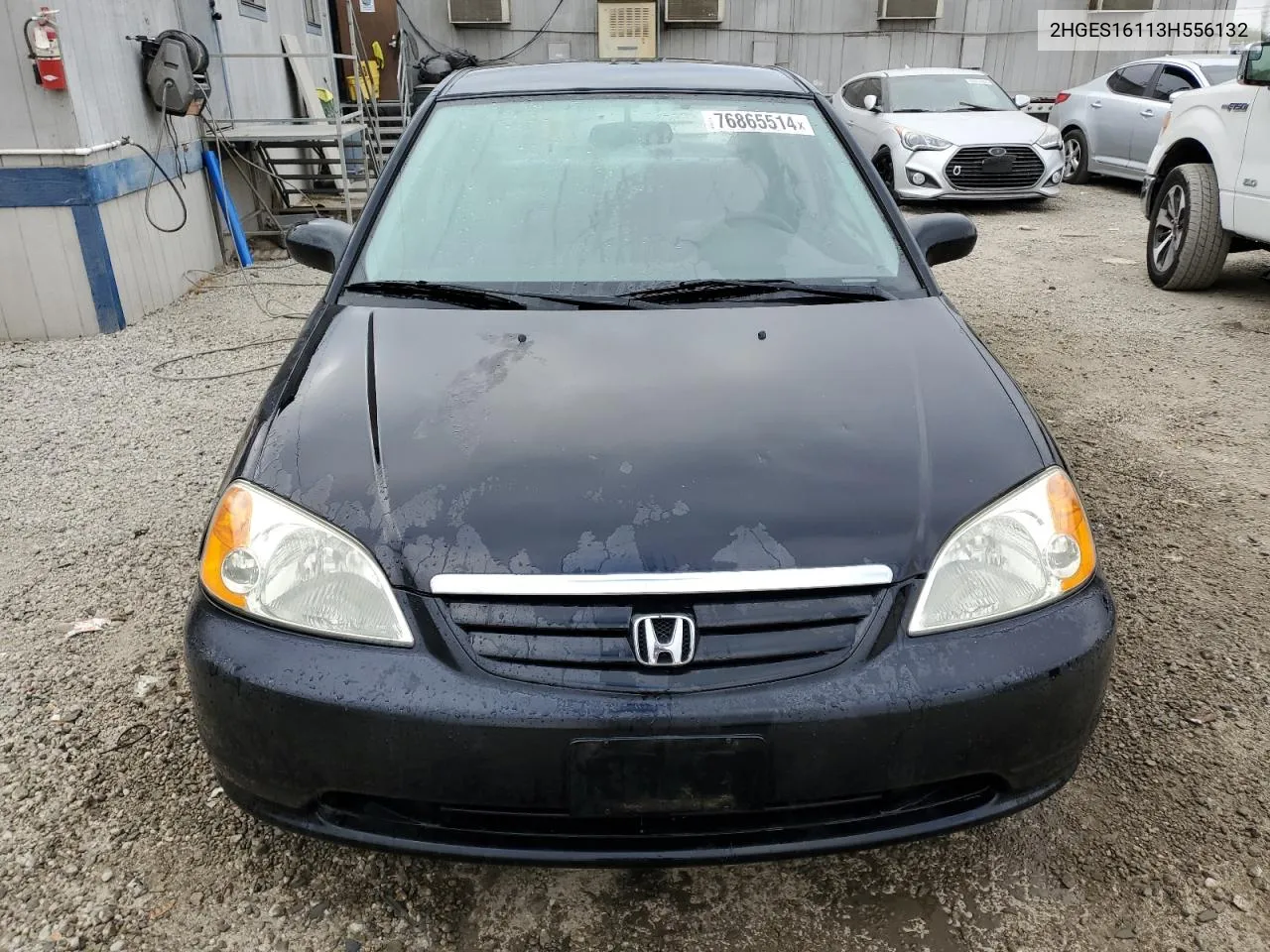 2003 Honda Civic Dx VIN: 2HGES16113H556132 Lot: 76865514