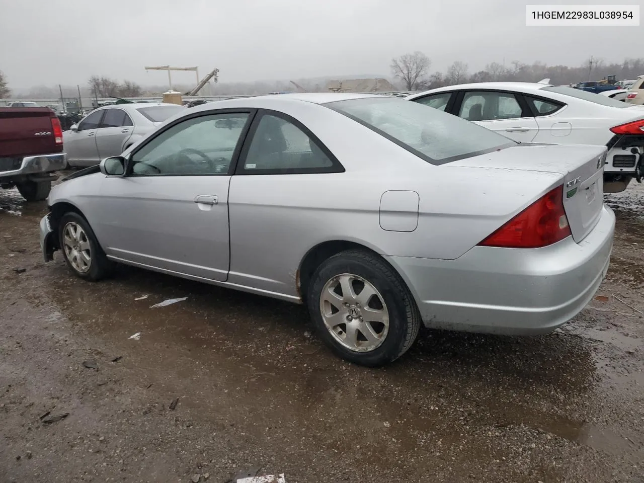 2003 Honda Civic Ex VIN: 1HGEM22983L038954 Lot: 77135013