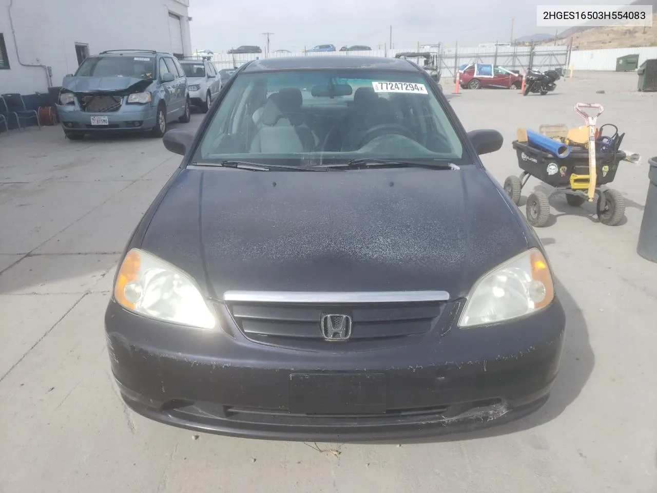 2003 Honda Civic Lx VIN: 2HGES16503H554083 Lot: 77247294