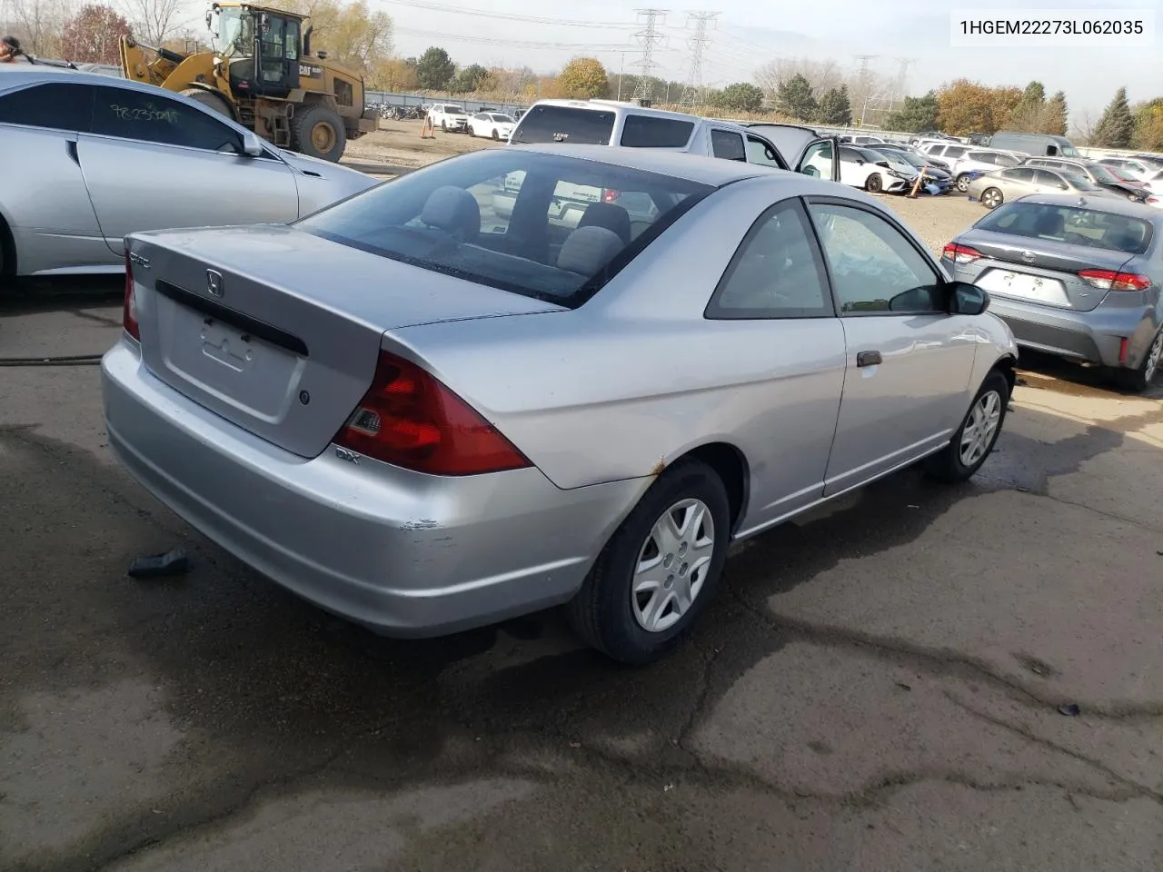 2003 Honda Civic Dx VIN: 1HGEM22273L062035 Lot: 77841164