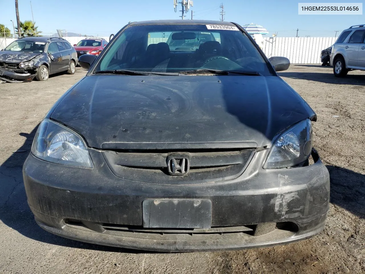 2003 Honda Civic Lx VIN: 1HGEM22553L014656 Lot: 78533904