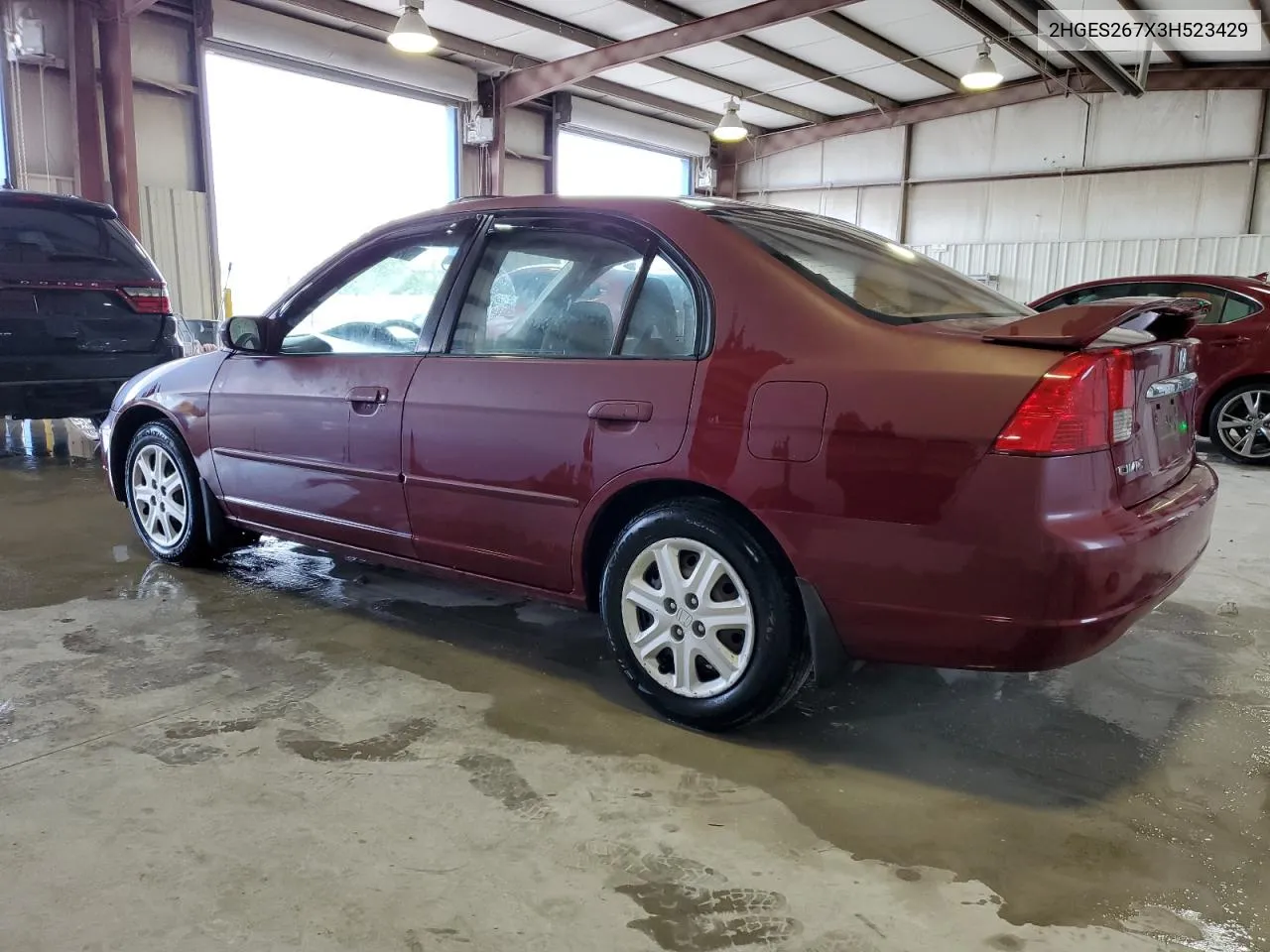 2003 Honda Civic Ex VIN: 2HGES267X3H523429 Lot: 78819454