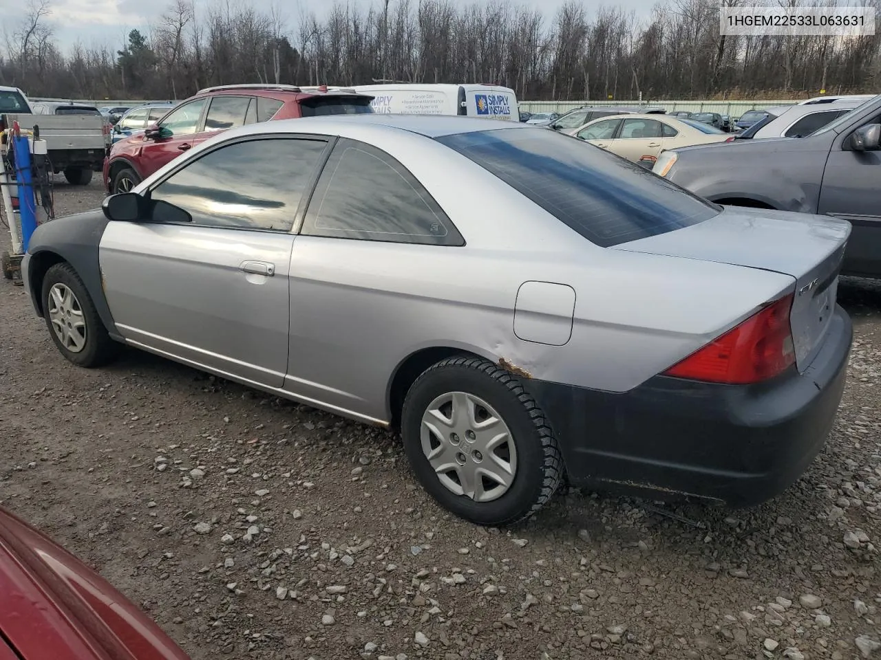 2003 Honda Civic Lx VIN: 1HGEM22533L063631 Lot: 79307134