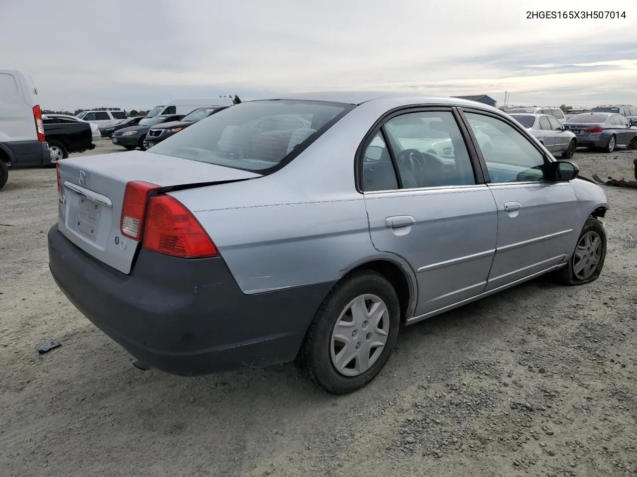 2003 Honda Civic Lx VIN: 2HGES165X3H507014 Lot: 81230424