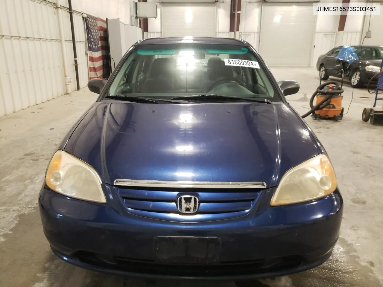 2003 Honda Civic Lx VIN: JHMES16523S003451 Lot: 81609304