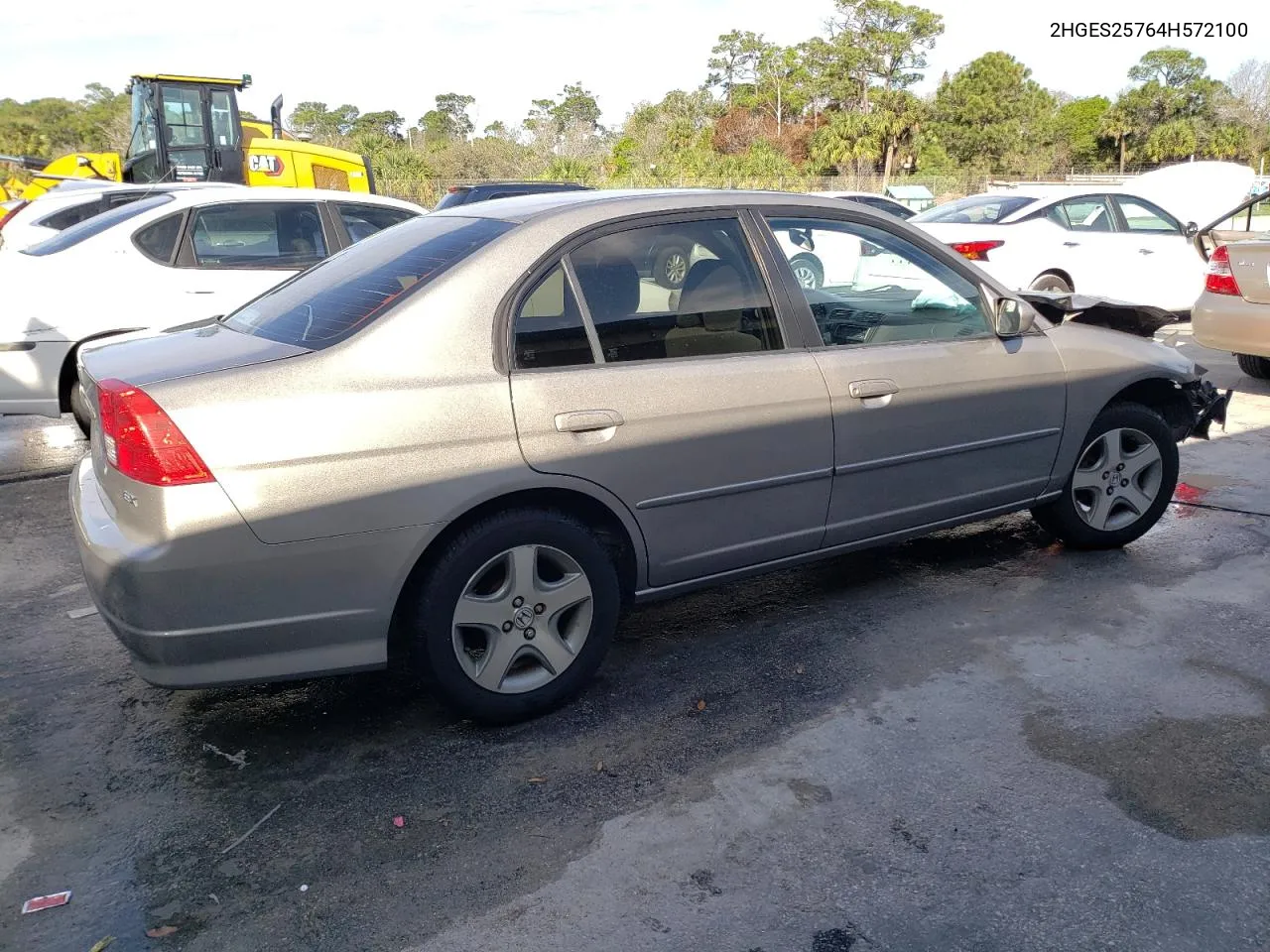 2004 Honda Civic Ex VIN: 2HGES25764H572100 Lot: 42673674