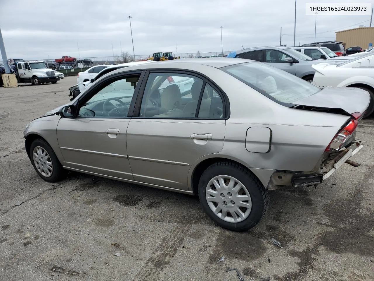 2004 Honda Civic Lx VIN: 1HGES16524L023973 Lot: 45700534