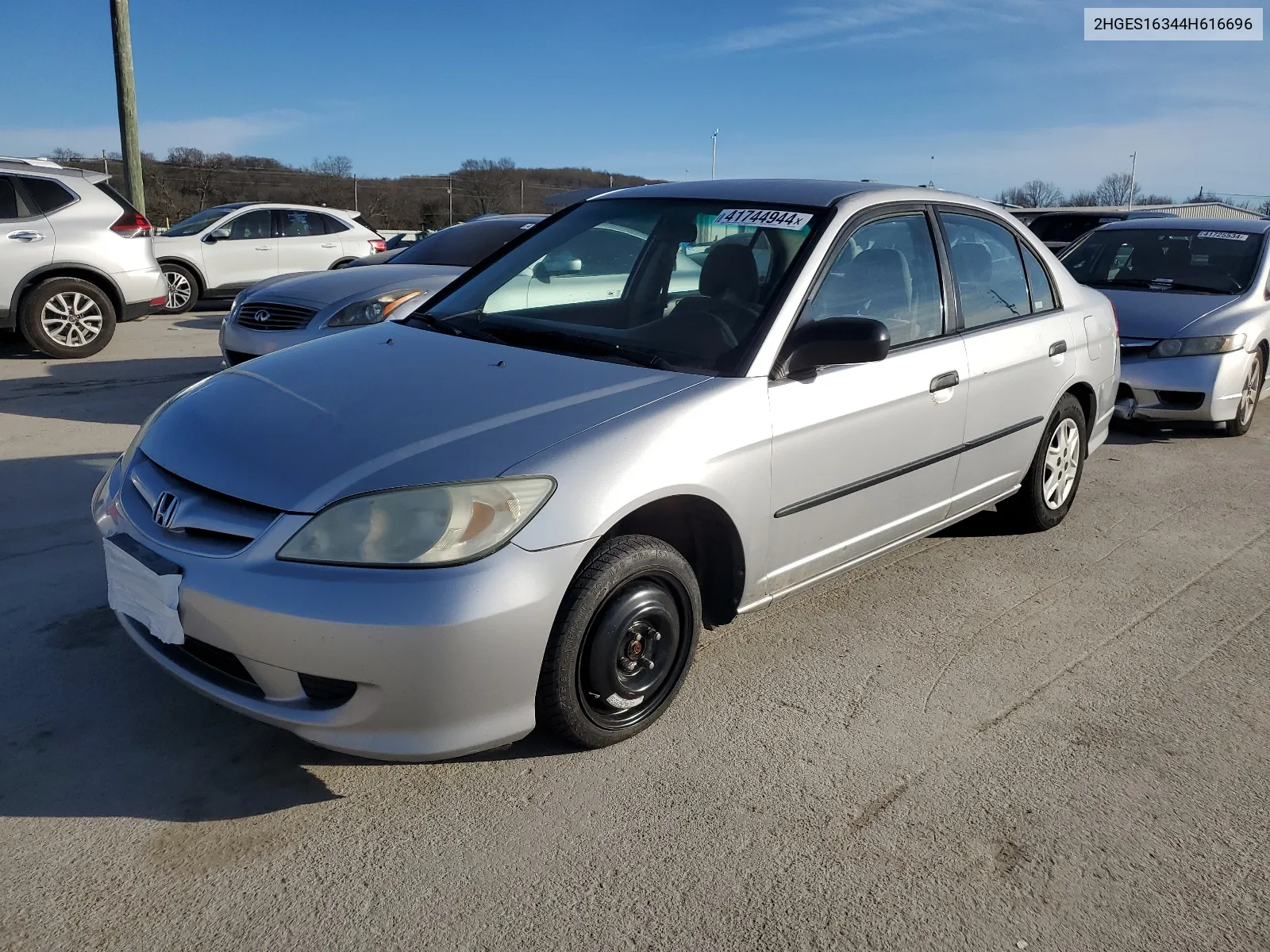 2004 Honda Civic Dx Vp VIN: 2HGES16344H616696 Lot: 60273924