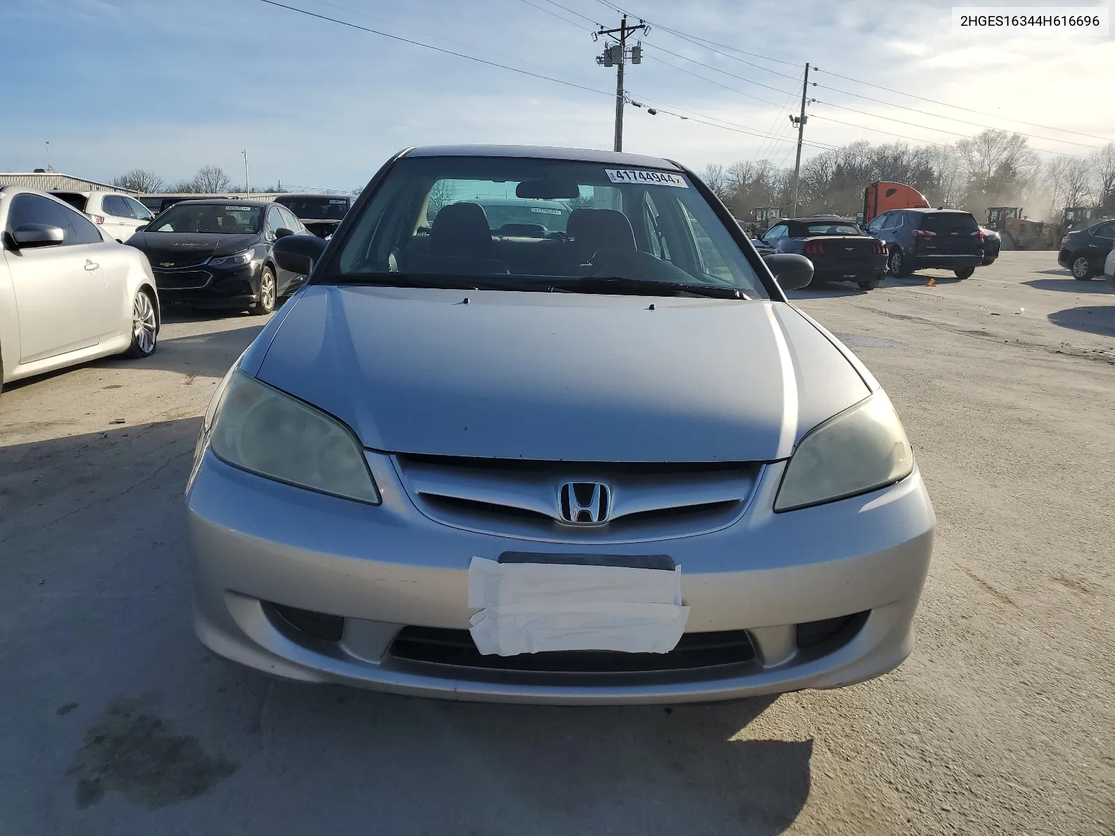 2004 Honda Civic Dx Vp VIN: 2HGES16344H616696 Lot: 60273924