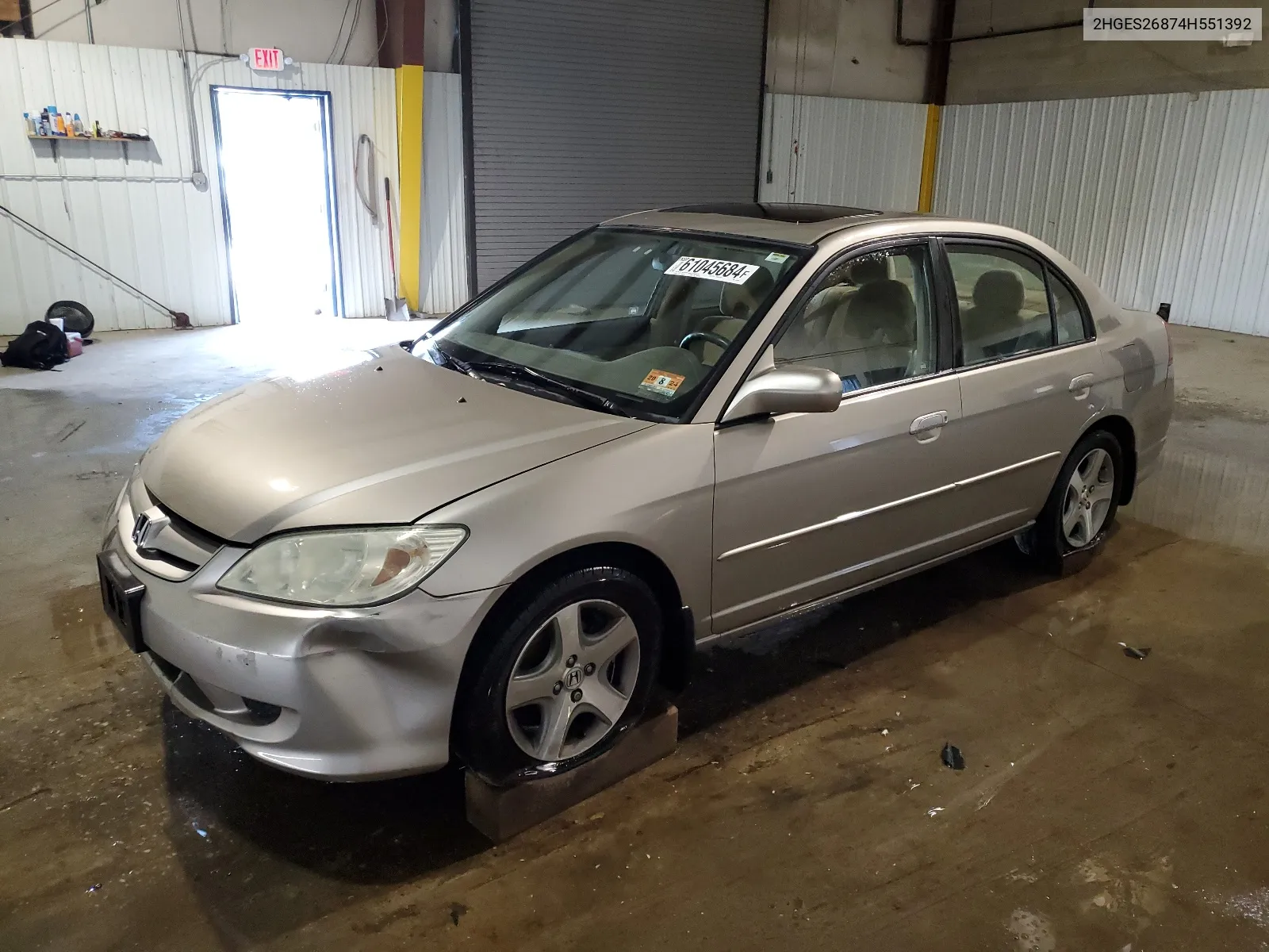 2HGES26874H551392 2004 Honda Civic Ex