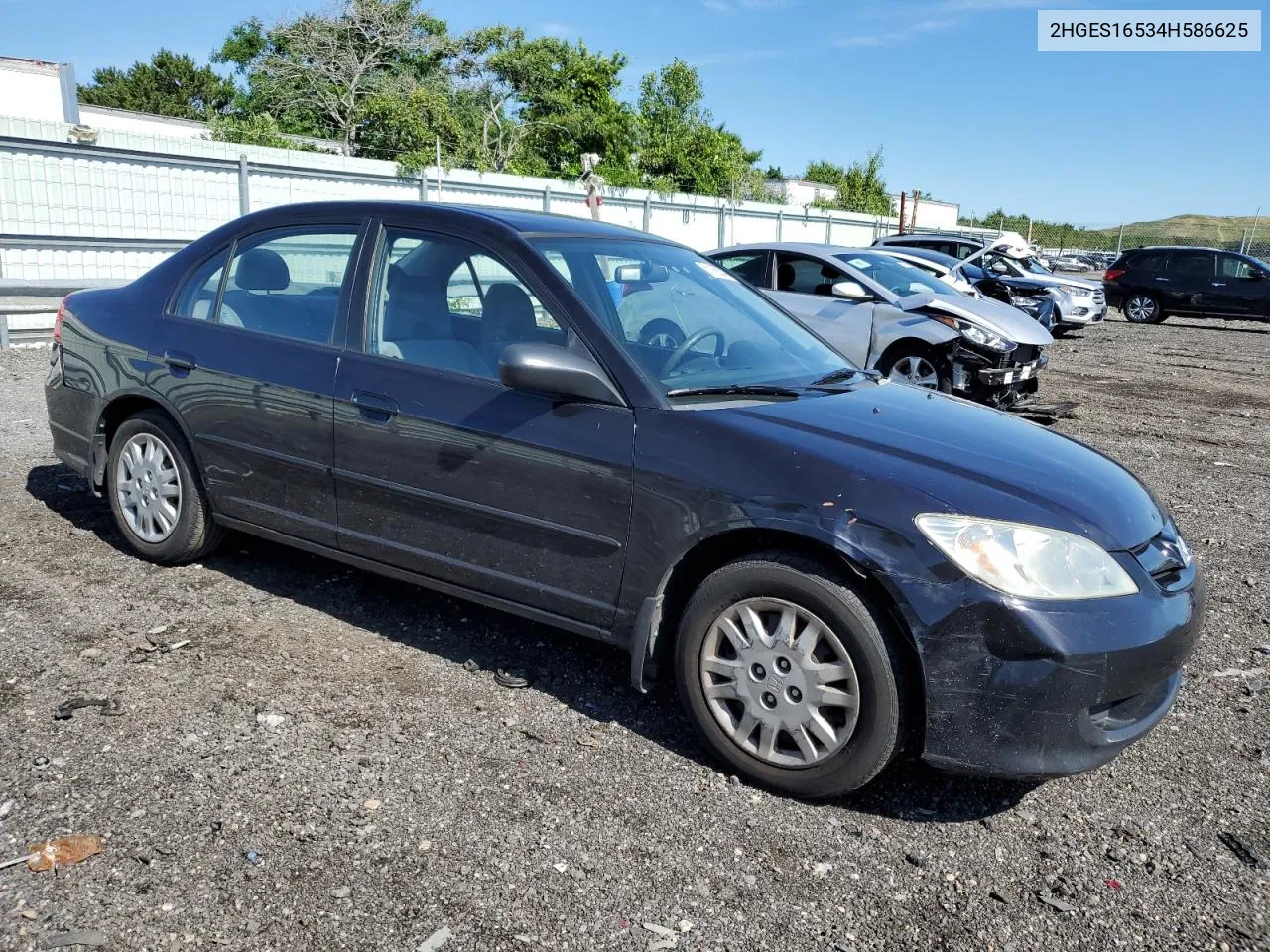 2004 Honda Civic Lx VIN: 2HGES16534H586625 Lot: 61168044