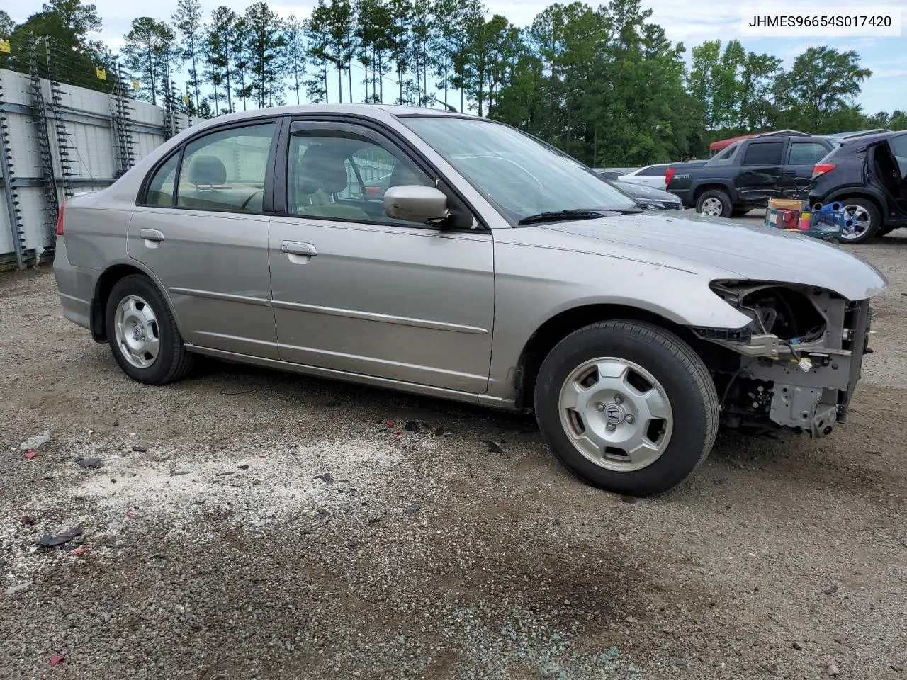 2004 Honda Civic Hybrid VIN: JHMES96654S017420 Lot: 63022884