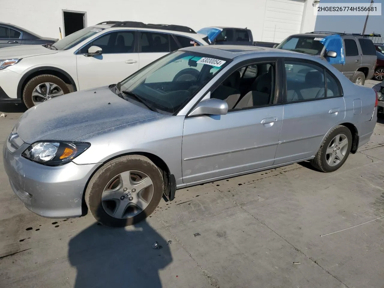 2004 Honda Civic Ex VIN: 2HGES26774H556681 Lot: 63030054