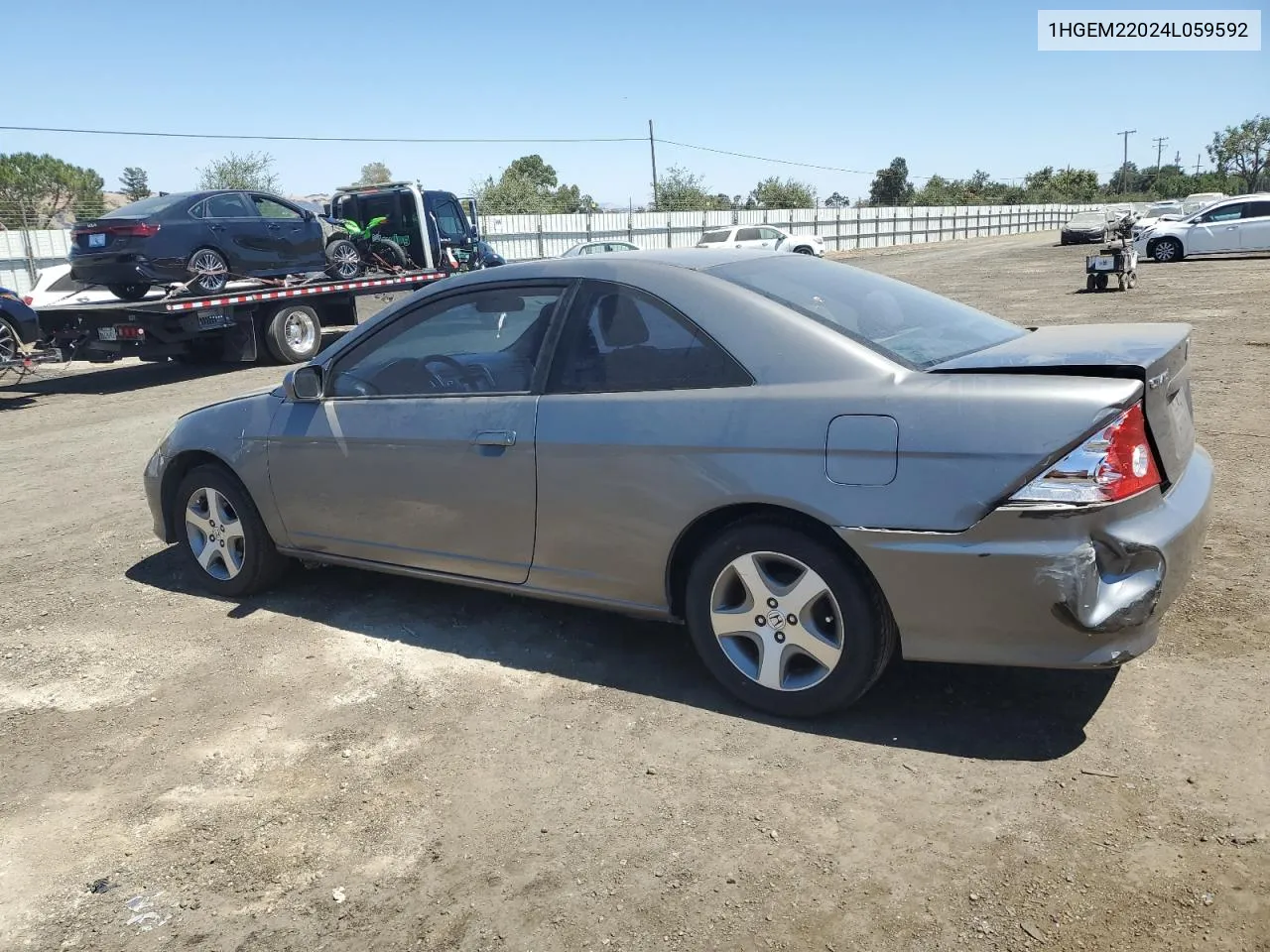 2004 Honda Civic Ex VIN: 1HGEM22024L059592 Lot: 63230404